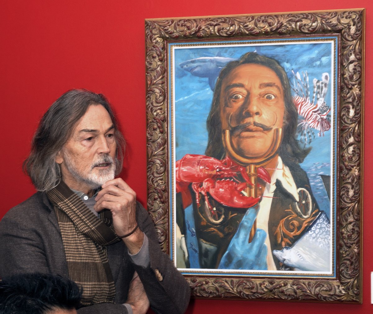 Картина Никаса Сафронова на выставке в Петропавловской крепости, Санкт-Петербург, 9 октября 2024 года. Фото: Алексей Смирнов / Коммерсантъ / Sipa USA / Vida Press