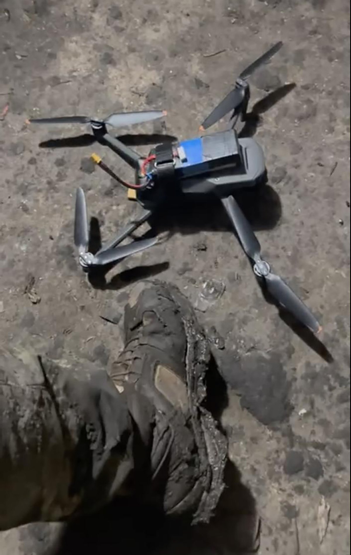 FPV-дрон, фото из блиндажа