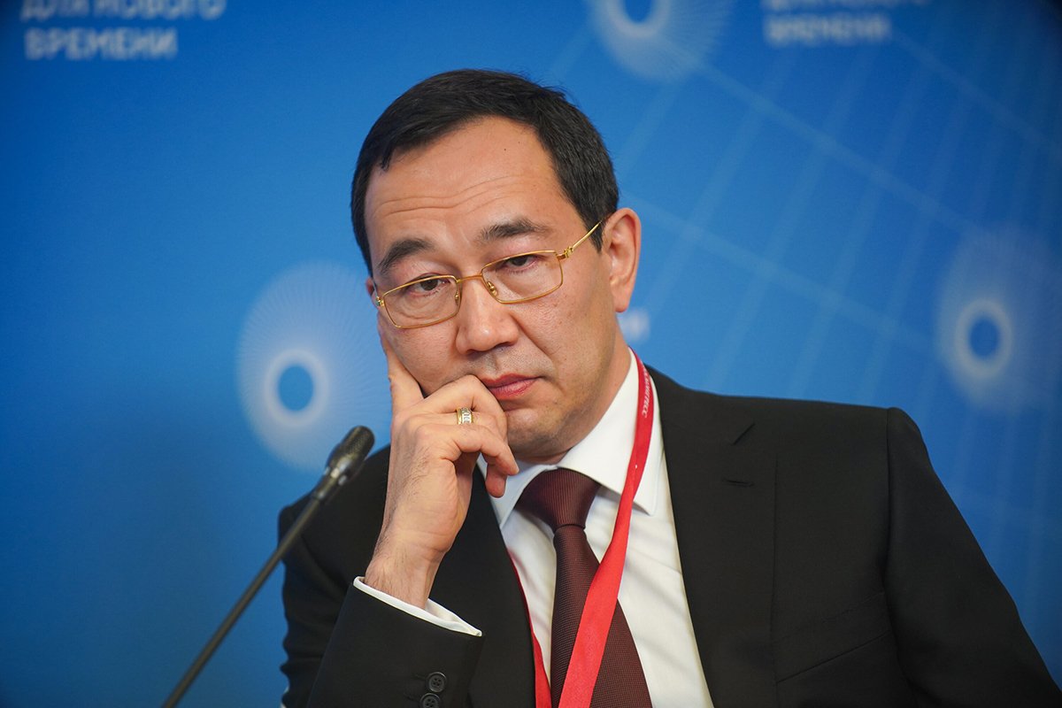 Глава Республики Саха Айсен Николаев на форуме «Сильные идеи для нового времени» в столичном Центре международной торговли. Фото: Александр Авилов / Агентство «Москва»