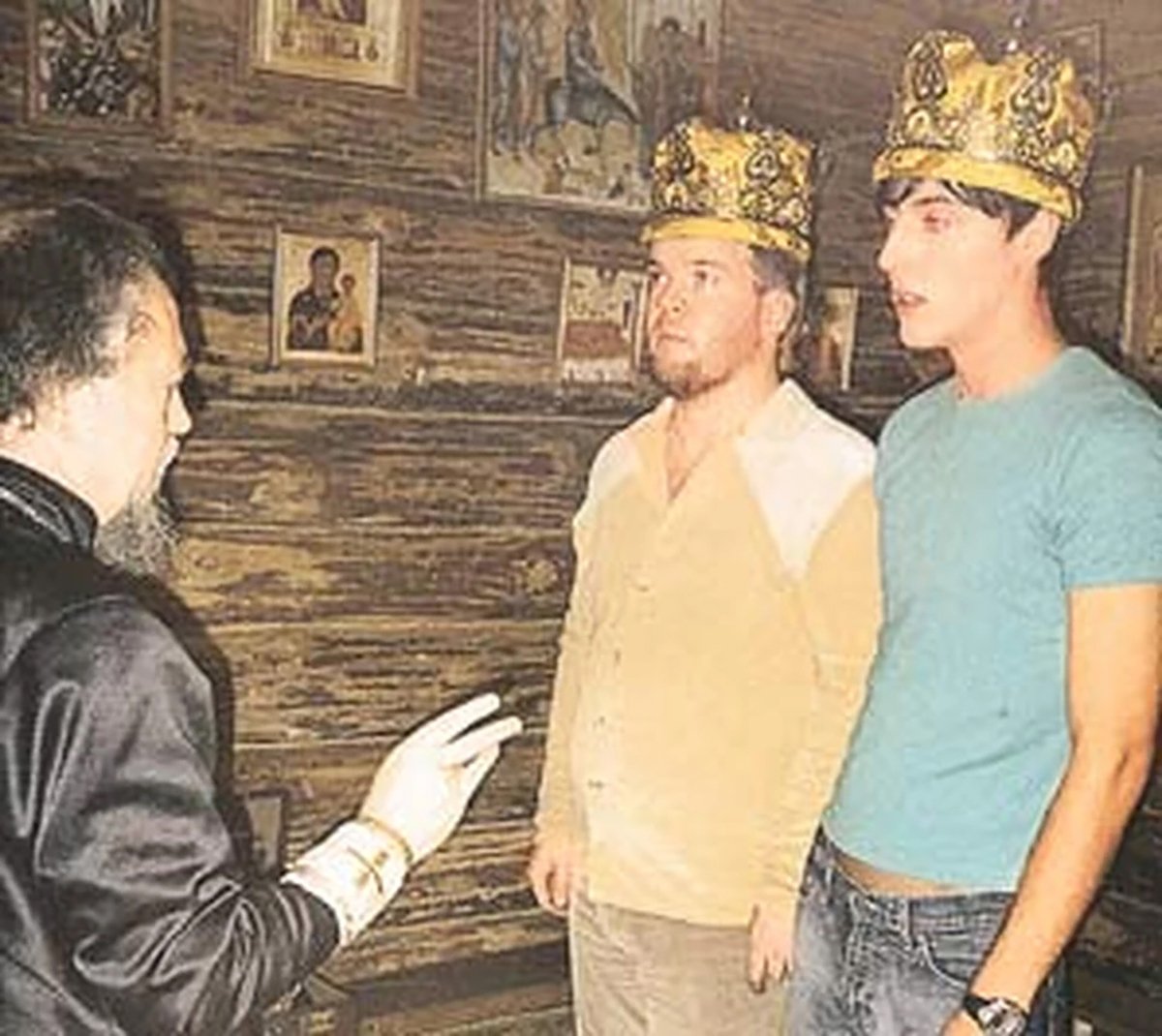 Венчание Дениса Гоголева и Михаила Морозова. Фото:  kp.ru