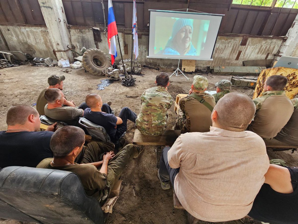 Показ фильма «Мамино письмо» в Макеевке, Донецкая область, Украина, сентябрь 2024 года. Фото: boriskorchevnikov /  Telegram