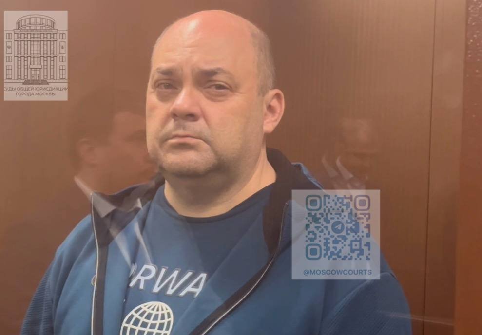 Бывший губернатор Курской области Алексея Смирнов на заседании суда по избранию меры пресечения, фото: объединенная пресс-служба столичных судов