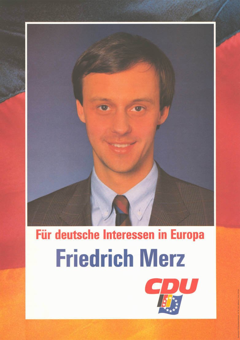 Предвыборный плакат Мерца, 1989 год. Фото: CDU (CC BY-SA 3.0 de)