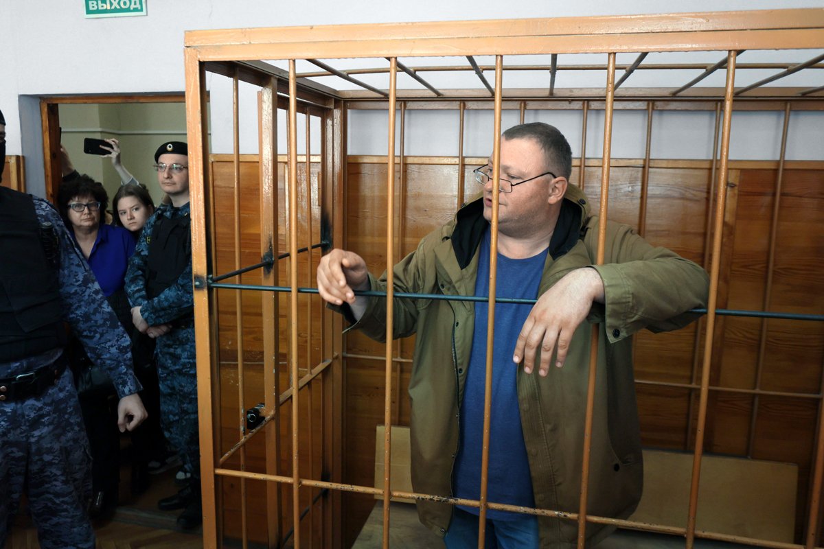 Ярослав Ширшиков во время заседания суда, Екатеринбург, 19 апреля 2023 года. Фото: Марина Молдавская / Коммерсантъ / Sipa USA / Vida Press