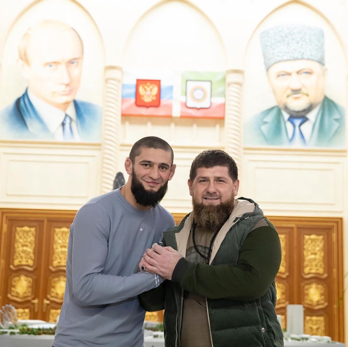 Хамзат Чимаев и Рамзан Кадыров. Фото: instagram-аккаунт Чимаева