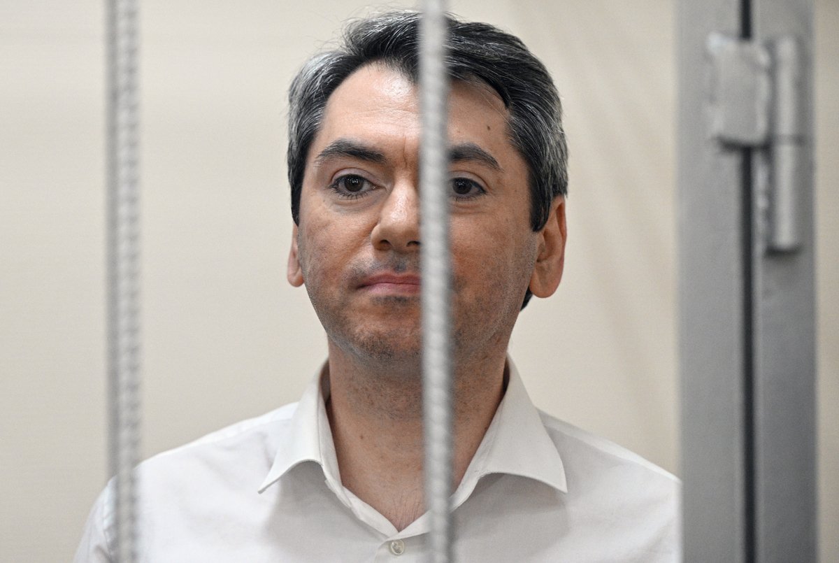 Григорий Мельконьянц в суде, Москва, 12 июля 2024 года. Фото: Евгений Разумный / Коммерсантъ / Sipa USA / Vida Press