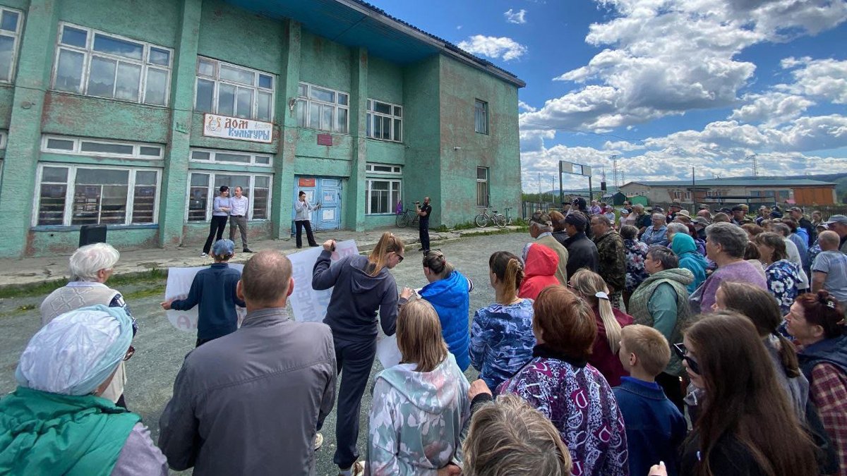 Митинг в селе Тягун, 31 мая 2025 года. Фото: Мария Прусакова /  VK
