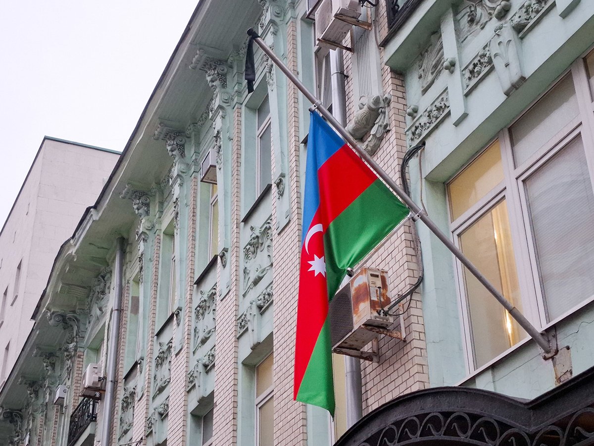 Посольство Азербайджана в Москве, 28 декабря 2024 года. Фото: Агентство «Москва»