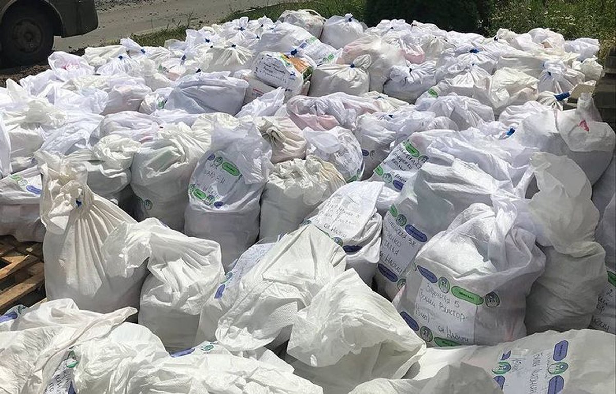 Гуманитарные наборы, собранные волонтёрами Надин. Фото: «Армия Красоток»