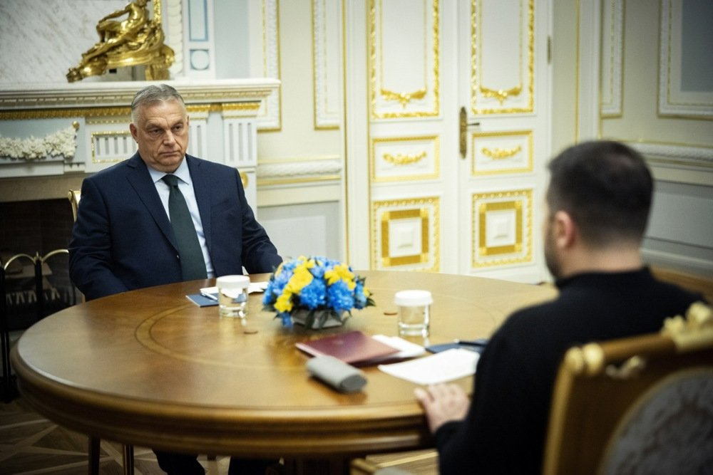 Виктор Орбан и Владимир Зеленский. Фото: Zoltan Fischer/Hungarian PM press office handout